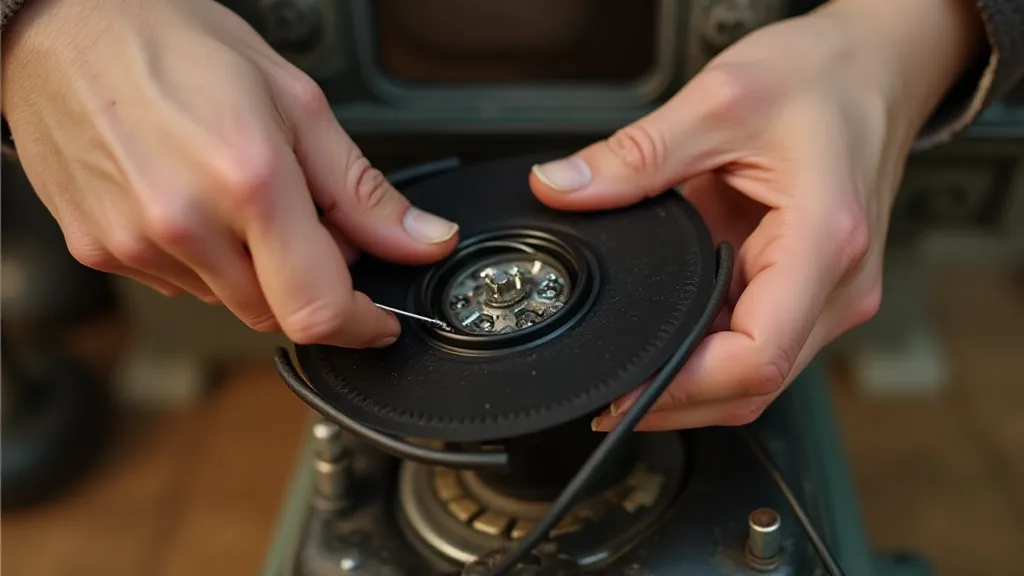 Installing a new phonograph drive belt