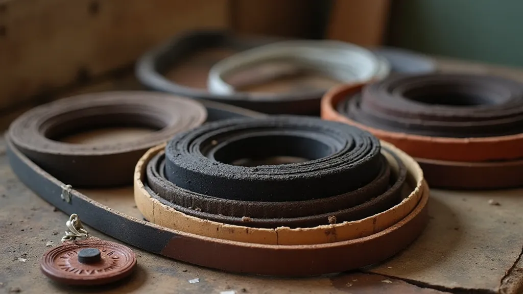 Variety of antique phonograph drive belts