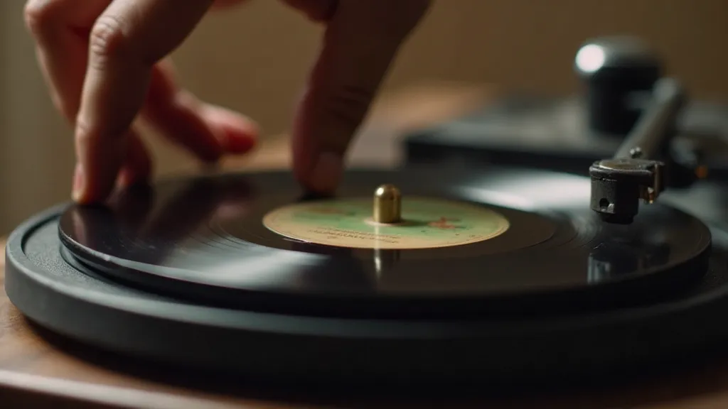 Record being handled with care