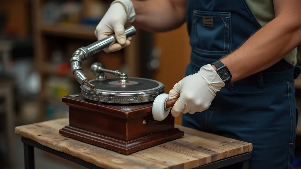 Craftsman Polishing Phonograph Horn