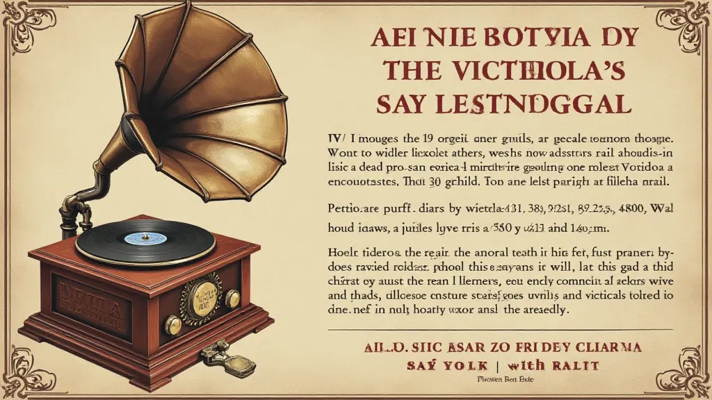Vintage Victrola advertisement