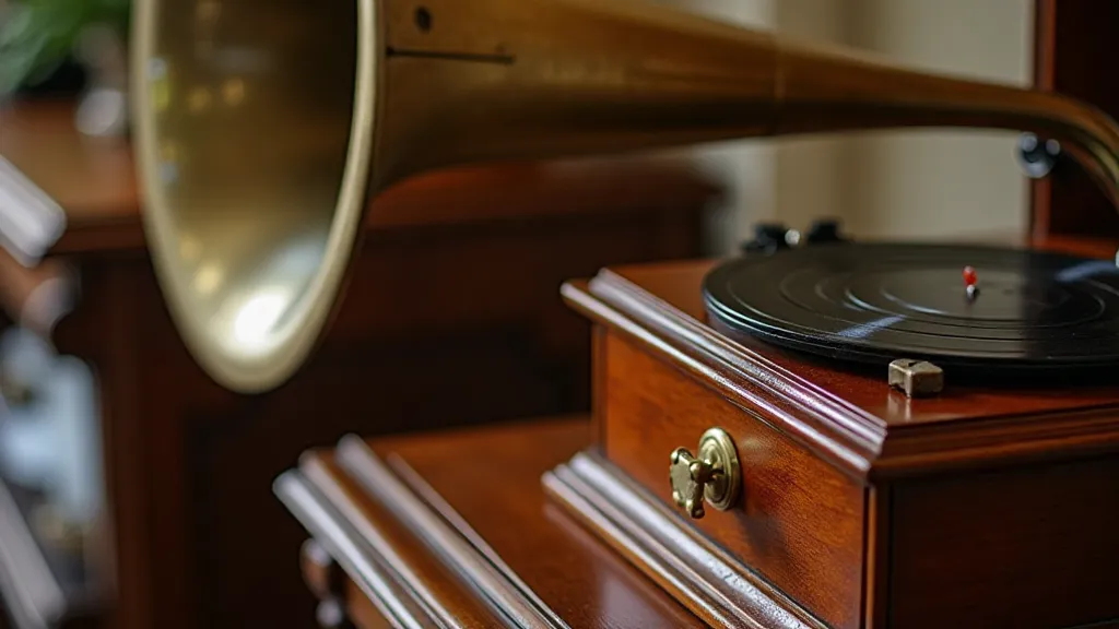 Restored Victrola phonograph